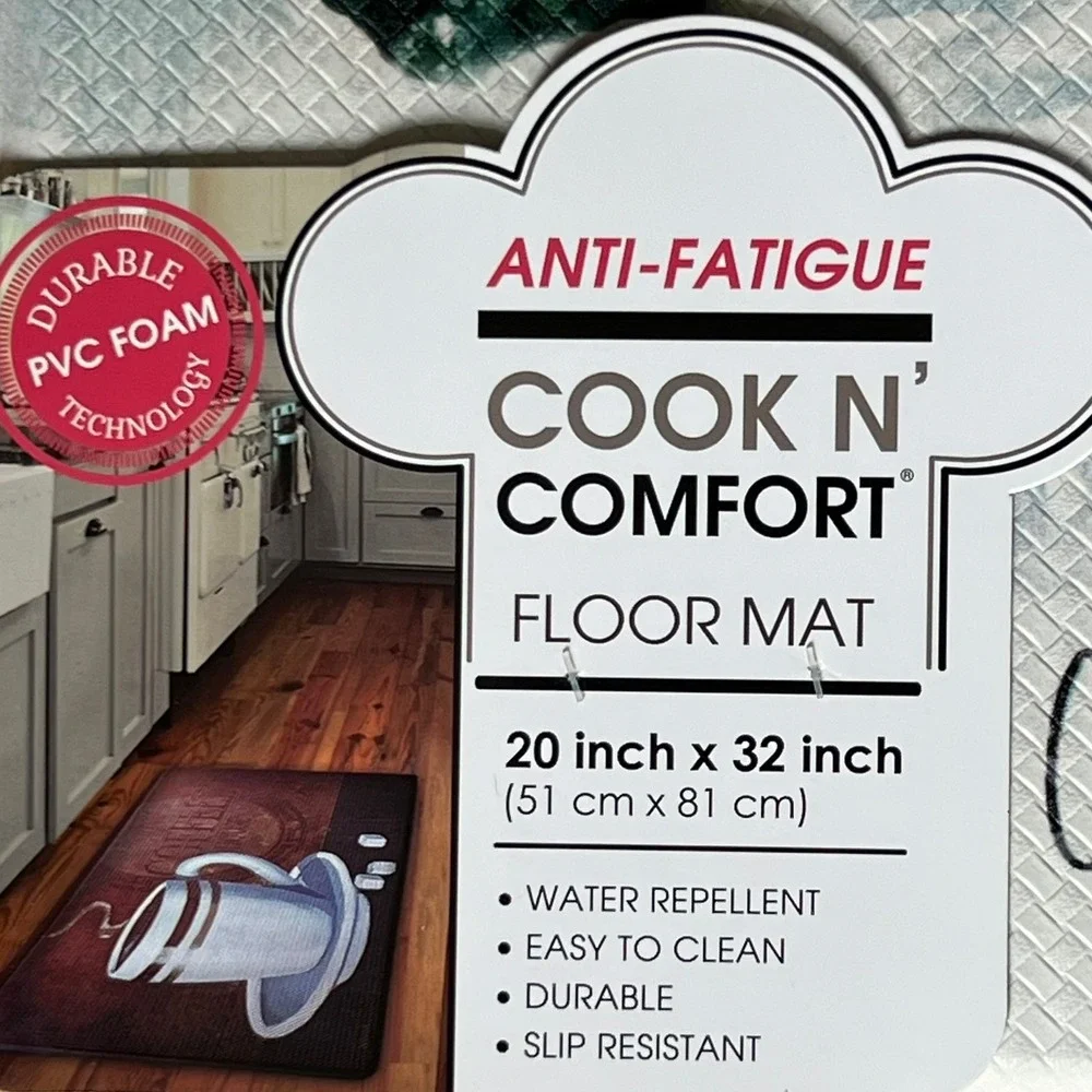 Home Dynamix Cook N Comfort Floor Mat 20x32 Red New Christmas Truck HCC02